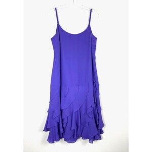 Jack Bryan Purple Dress w/Sheer Jacket Size S-M Vintage 14 Wedding Prom Dress